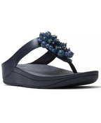 FitFlop Women's Fino Bead Cluster Toe Post Slip-On Sandals