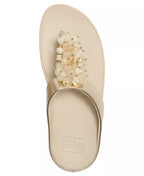 FitFlop Women's Fino Bead Cluster Toe Post Slip-On Sandals