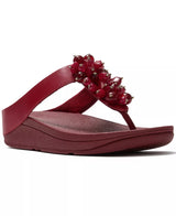 FitFlop Women's Fino Bead Cluster Toe Post Slip-On Sandals