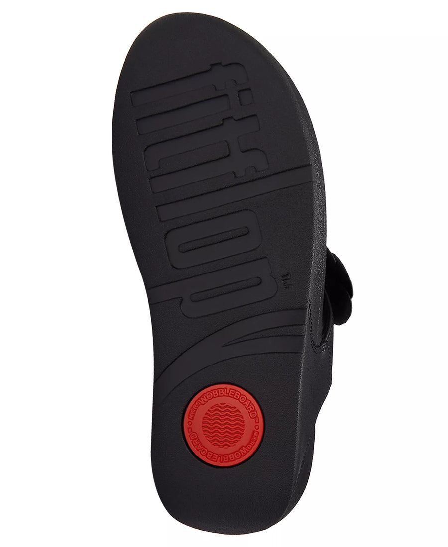 FitFlop Women's Lulu Flower Toe Post Slip-On Sandals