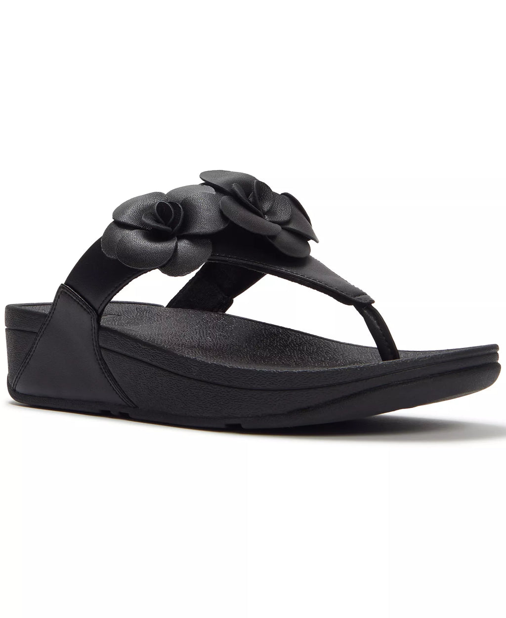 FitFlop Women's Lulu Flower Toe Post Slip-On Sandals