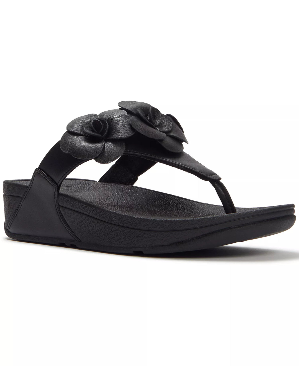 FitFlop Women's Lulu Flower Toe Post Slip-On Sandals