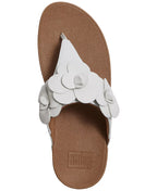 FitFlop Women's Lulu Flower Toe Post Slip-On Sandals