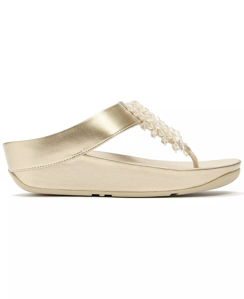 FitFlop Women's Rumba Iridescent Beaded Toe-Post Sandals
