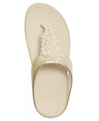 FitFlop Women's Rumba Iridescent Beaded Toe-Post Sandals