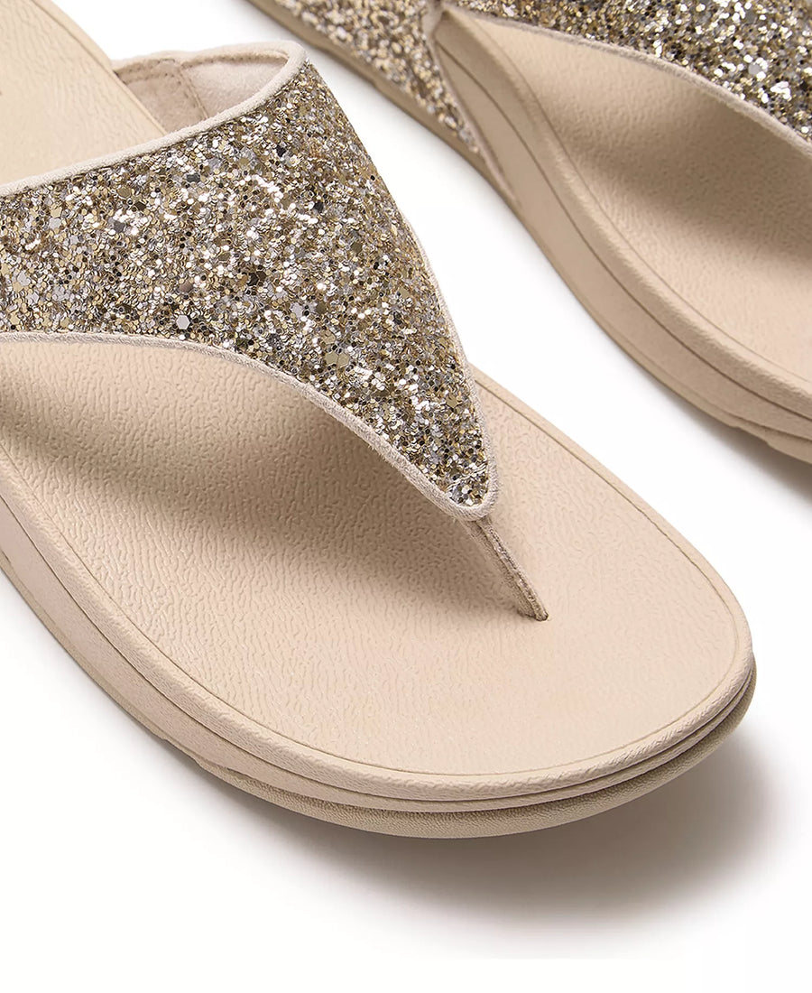 FitFlop Women's Lulu Multi-Tonal Glitter Wedge Sandals