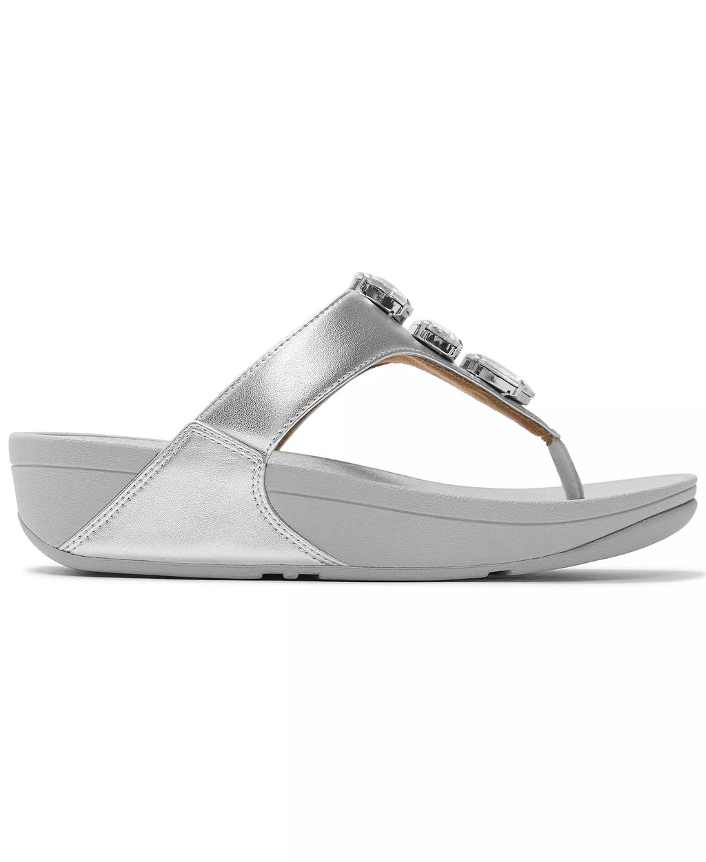 FitFlop Women's Lulu Ultra Jewel Metallic Toe Post Slip-On Sandals
