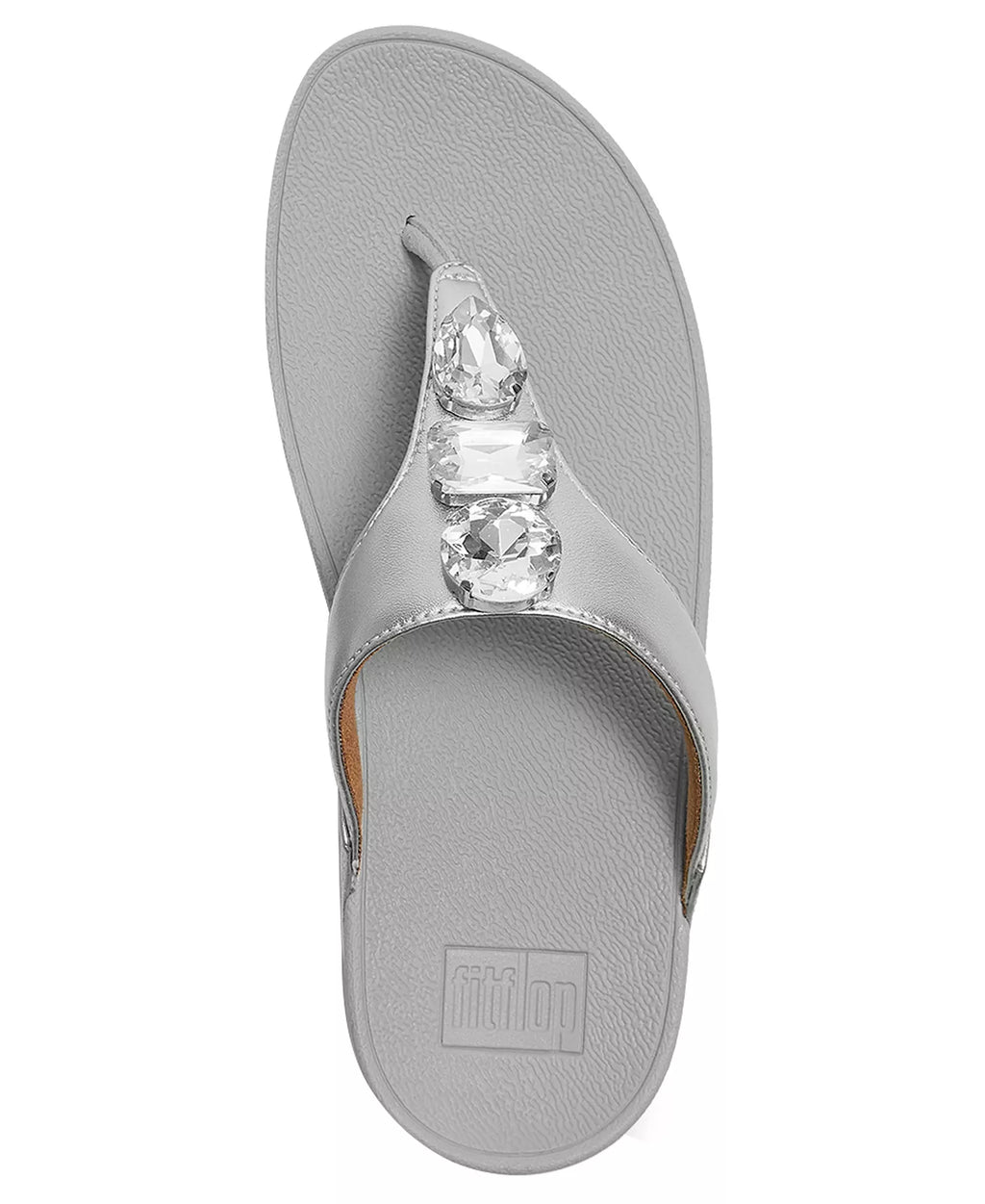 FitFlop Women's Lulu Ultra Jewel Metallic Toe Post Slip-On Sandals