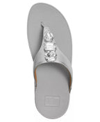 FitFlop Women's Lulu Ultra Jewel Metallic Toe Post Slip-On Sandals