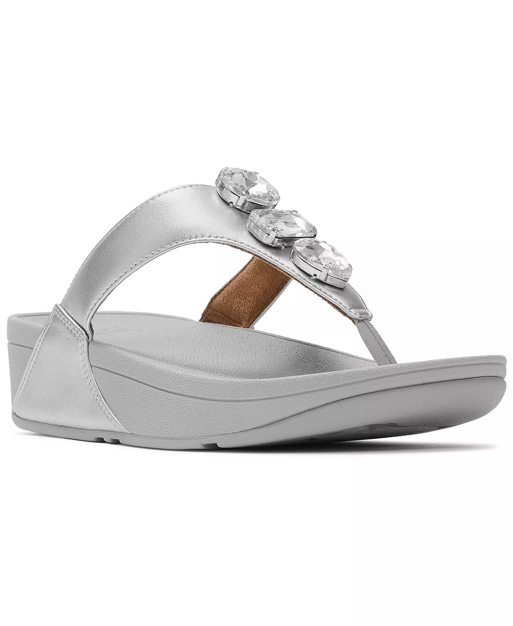 FitFlop Women's Lulu Ultra Jewel Metallic Toe Post Slip-On Sandals