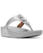FitFlop Women's Lulu Ultra Jewel Metallic Toe Post Slip-On Sandals