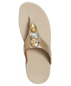 FitFlop Women's Lulu Ultra Jewel Metallic Toe Post Slip-On Sandals