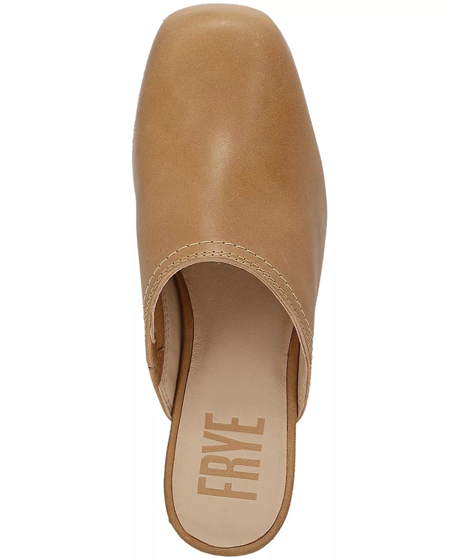 Frye Women's Campus Block Heel Leather Clogs