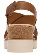 Clarks Women's Diaz Cross Round Toe Wedge Sandals