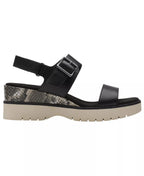 Clarks Women's Diaz Rose Round Toe Wedge Sandals
