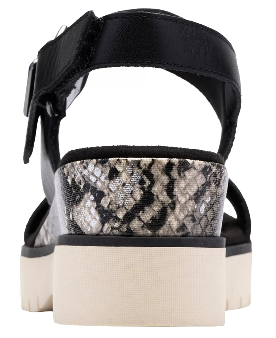 Clarks Women's Diaz Rose Round Toe Wedge Sandals