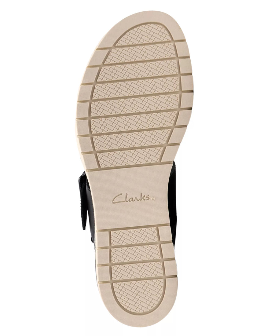 Clarks Women's Diaz Rose Round Toe Wedge Sandals