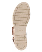 Clarks Women's Diaz Rose Round Toe Wedge Sandals