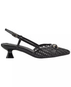 Easy Spirit Women's Hetty eFlex Woven Slingback Kitten Heel Pumps
