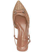 Easy Spirit Women's Hetty eFlex Woven Slingback Kitten Heel Pumps
