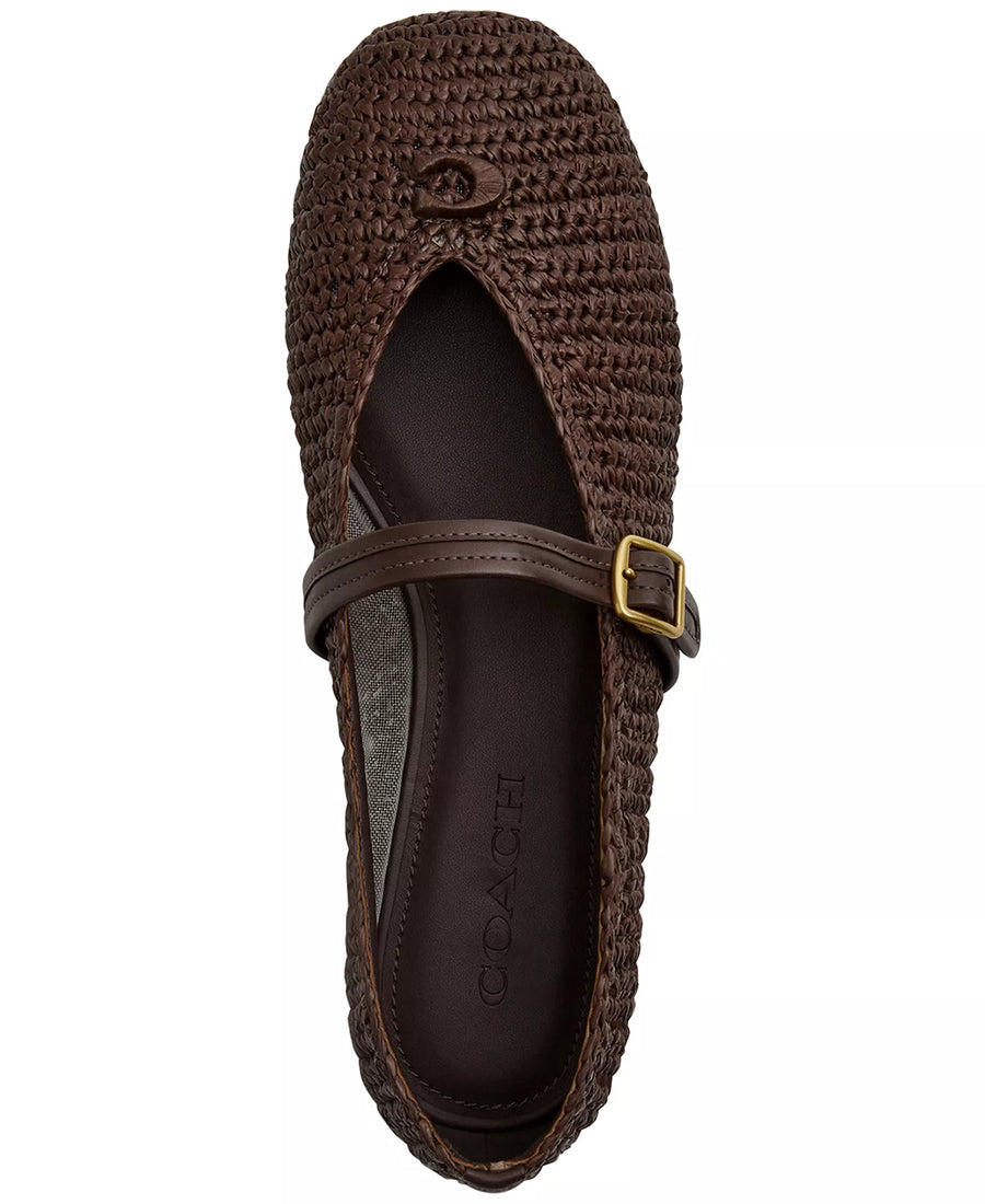 Coach Women's Sculpted C Soft Mary Jane Flats