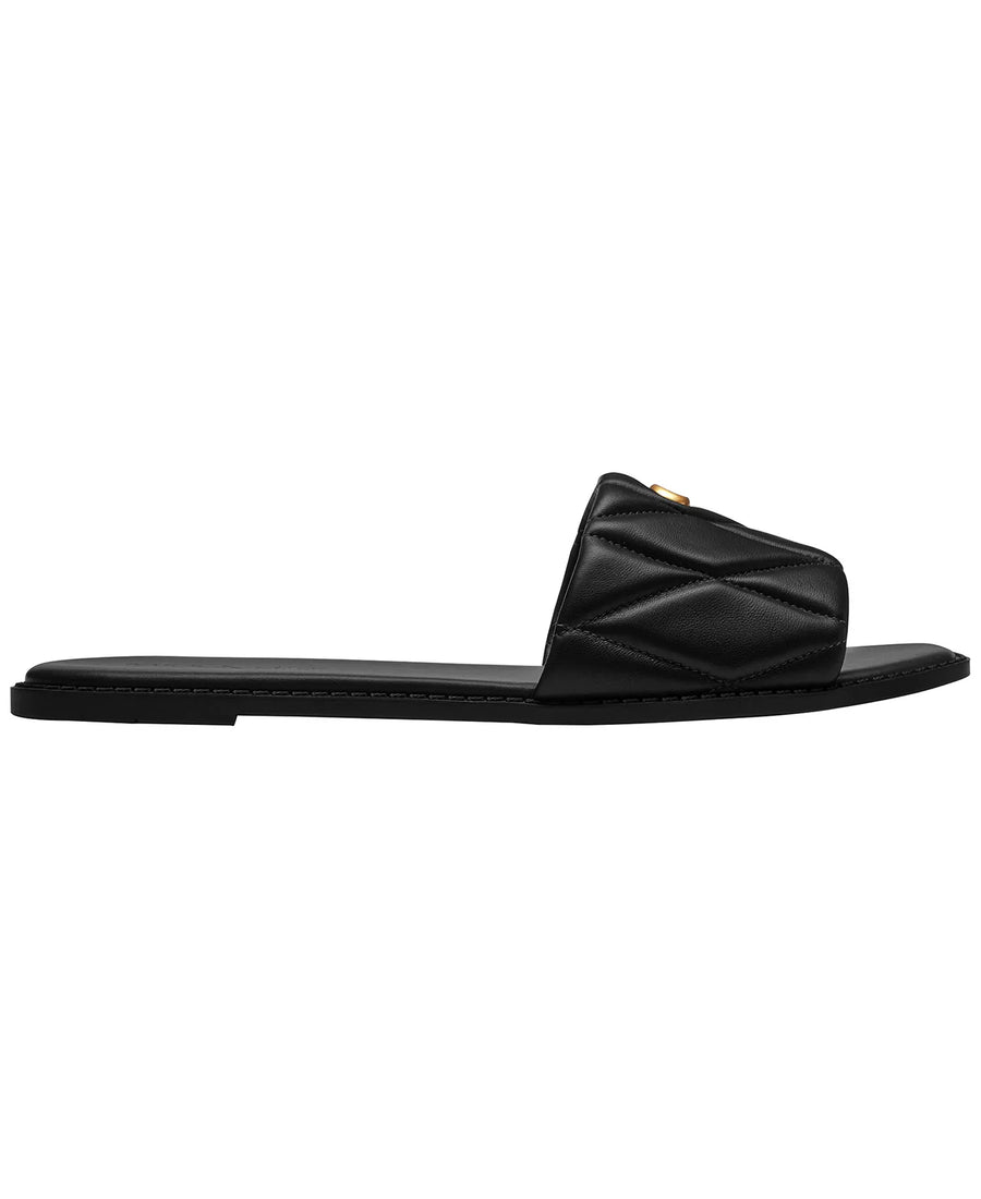 Coach Women's Holly Quilted Leather Slip-On Sandals