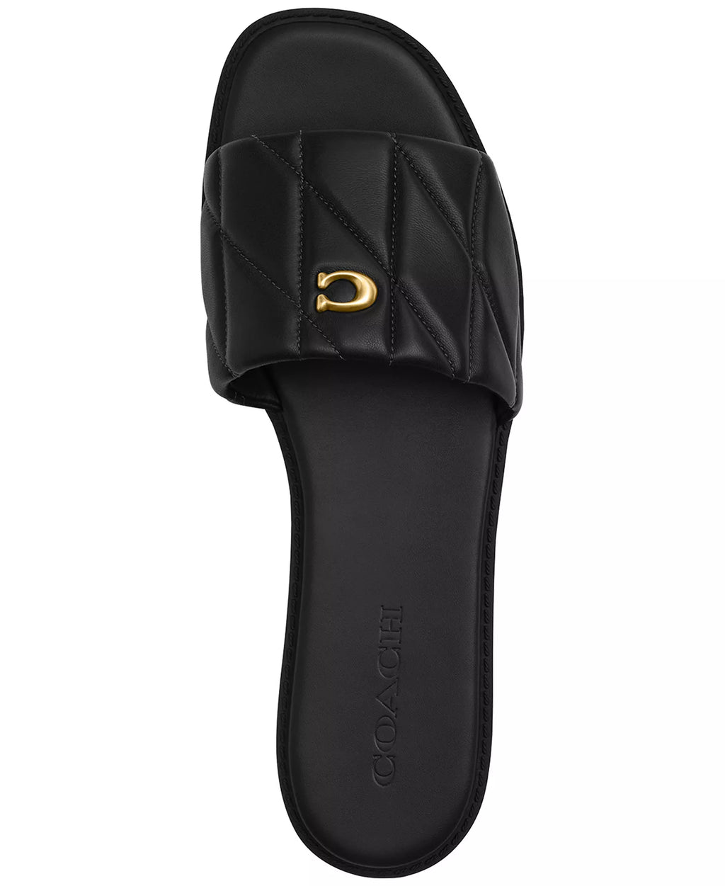 Coach Women's Holly Quilted Leather Slip-On Sandals