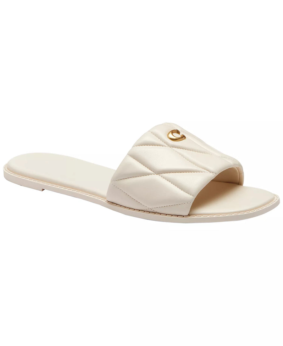 Coach Women's Holly Quilted Leather Slip-On Sandals