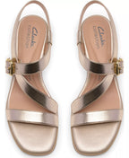 Clarks Women's Jaylan Sol Square Toe Dress Sandals