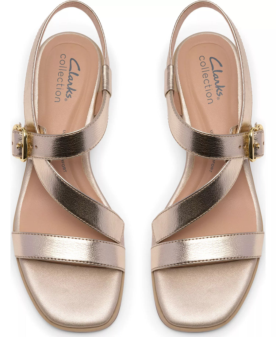 Clarks Women's Jaylan Sol Square Toe Dress Sandals