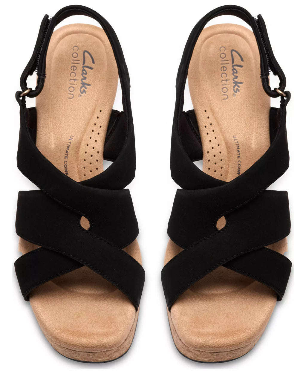 Clarks Women's Nerisa Grace Round Toe Wedge Sandals