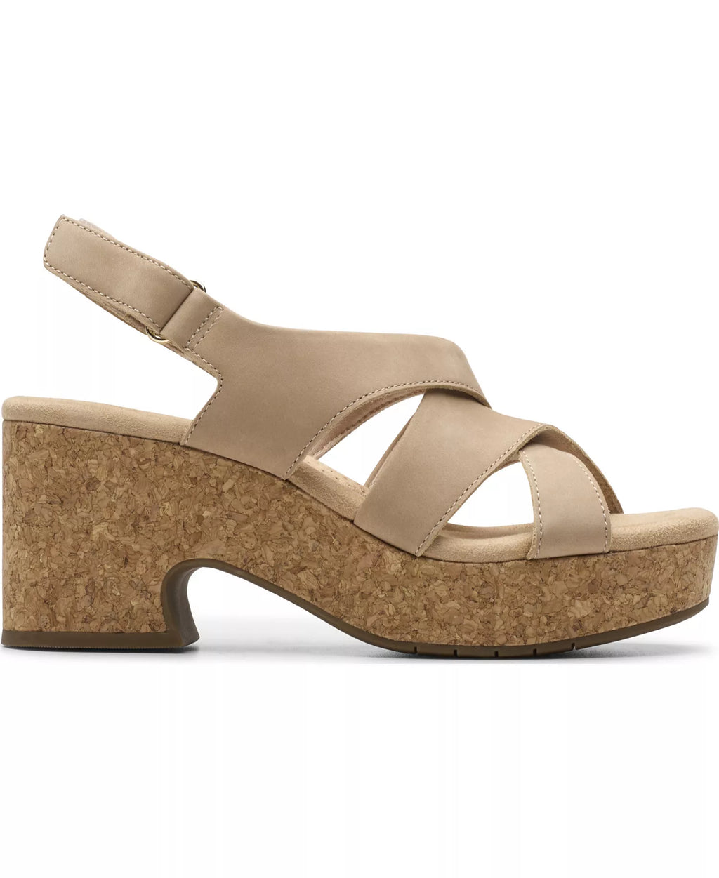 Clarks Women's Nerisa Grace Round Toe Wedge Sandals