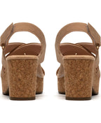 Clarks Women's Nerisa Grace Round Toe Wedge Sandals