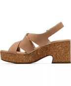 Clarks Women's Nerisa Grace Round Toe Wedge Sandals