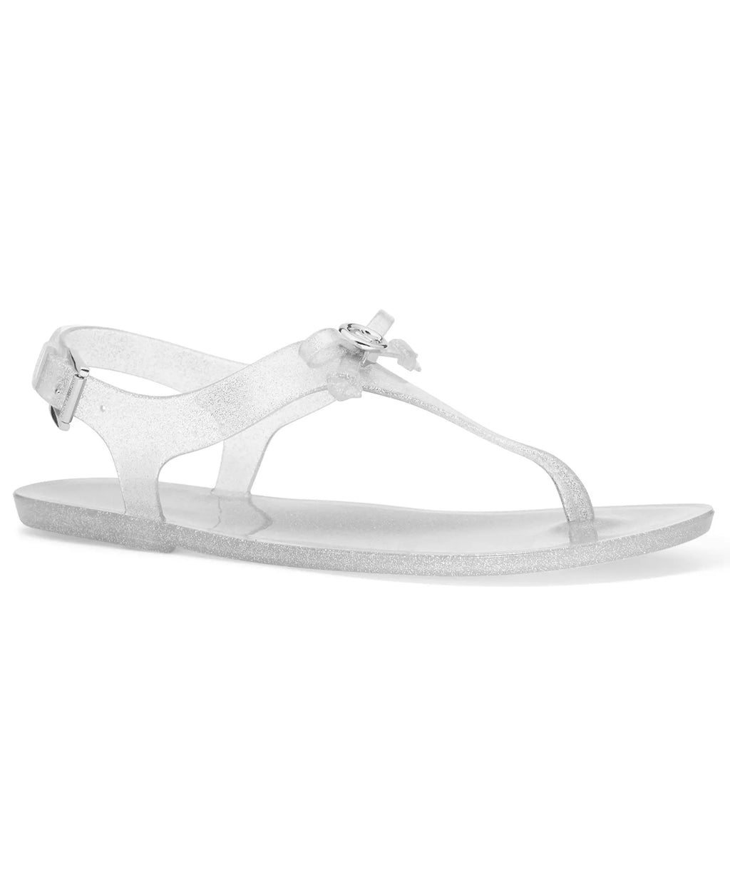 Michael Kors Women's Eva Buckle Thong Jelly Flat Sandals