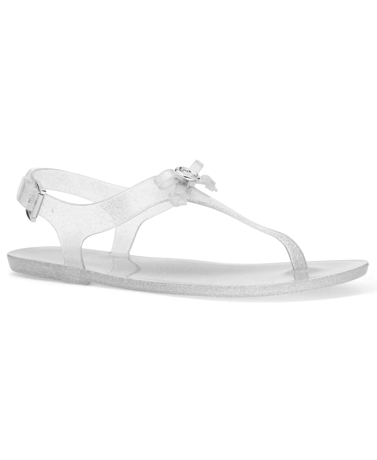 Michael Kors Women's Eva Buckle Thong Jelly Flat Sandals