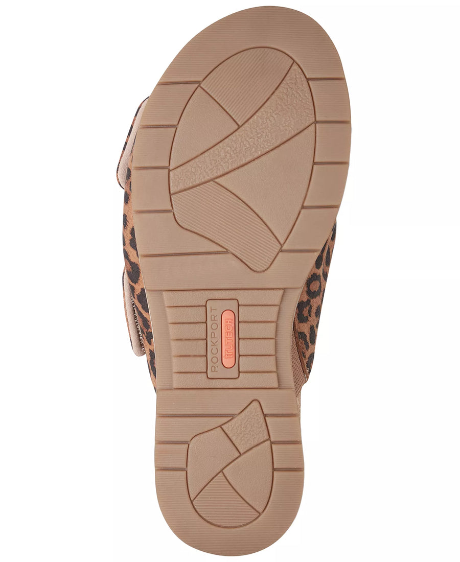 Rockport Women's Zova Bow Flat Slip-On Footbed Sandals