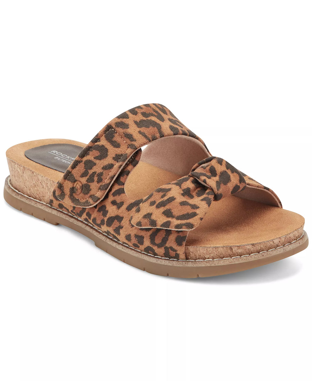 Rockport Women's Zova Bow Flat Slip-On Footbed Sandals