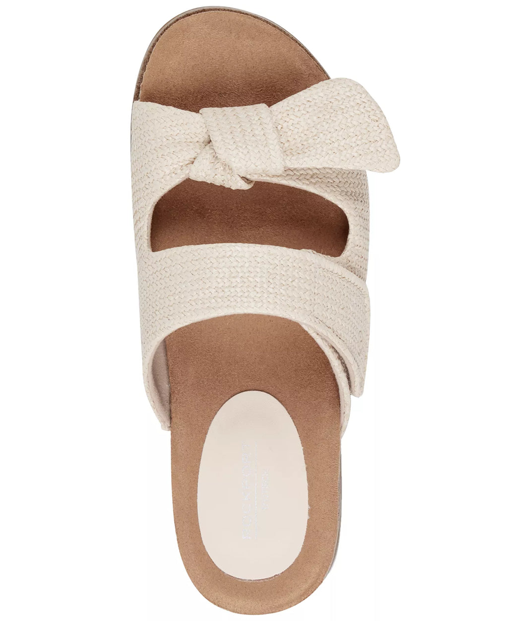 Rockport Women's Zova Bow Flat Slip-On Footbed Sandals