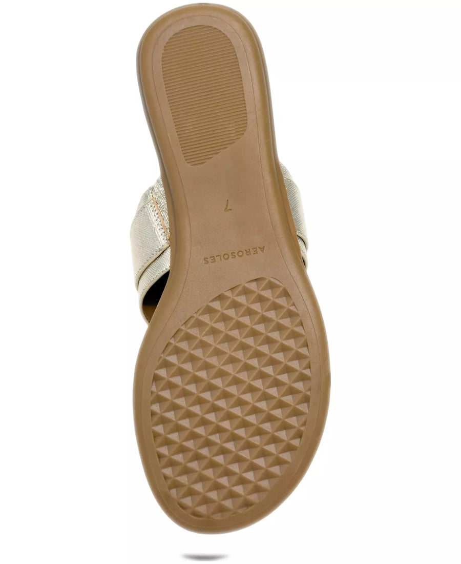 Aerosoles Women's Glitz Open Toe Flat Sandals