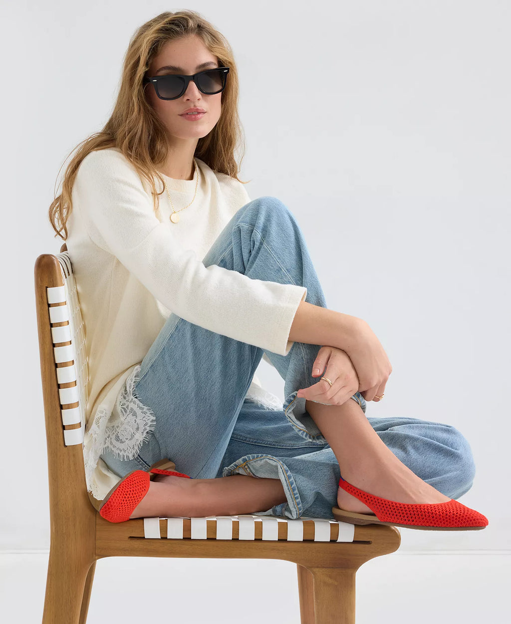 Rothy's Women's Almond Slingback Flats