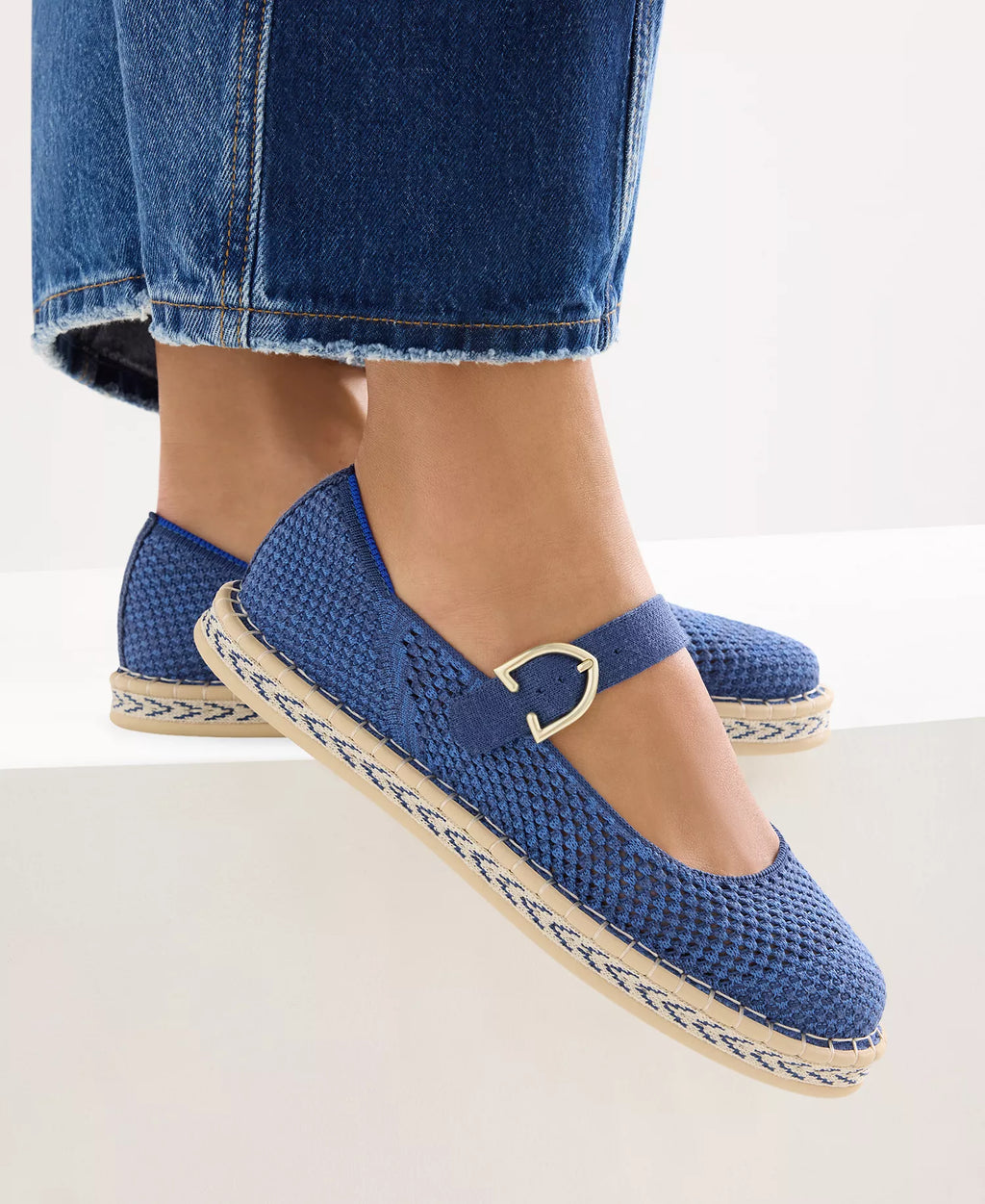 Rothy's Women's Espadrille Mary Jane Round Toe Flats