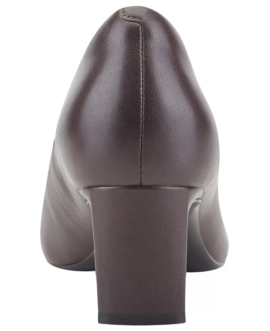 Rockport Women's Merida Total Motion Leather Block Heel Pumps