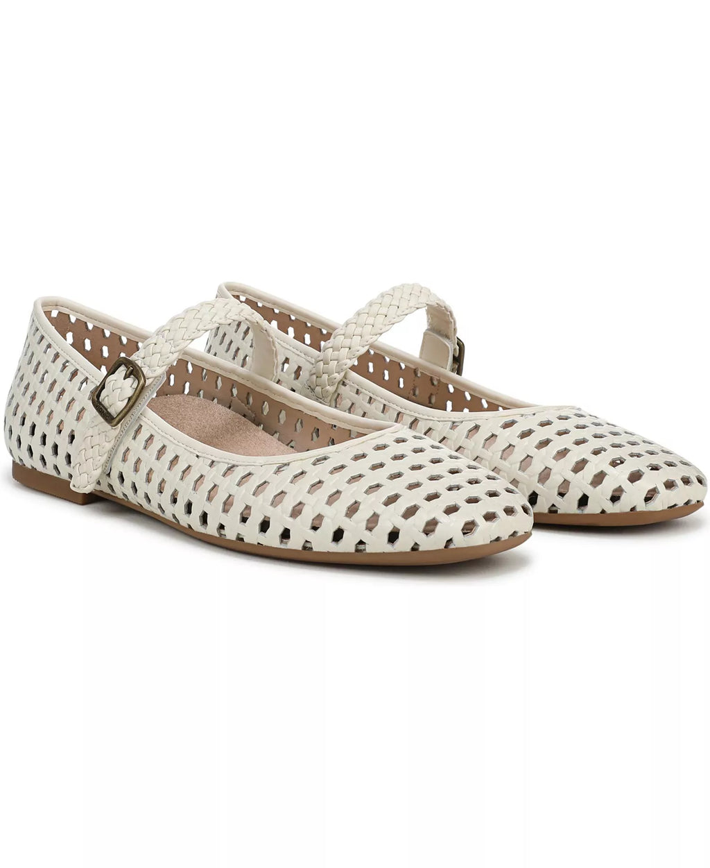 Vionic Women's Alameda Woven Mary Jane Flats