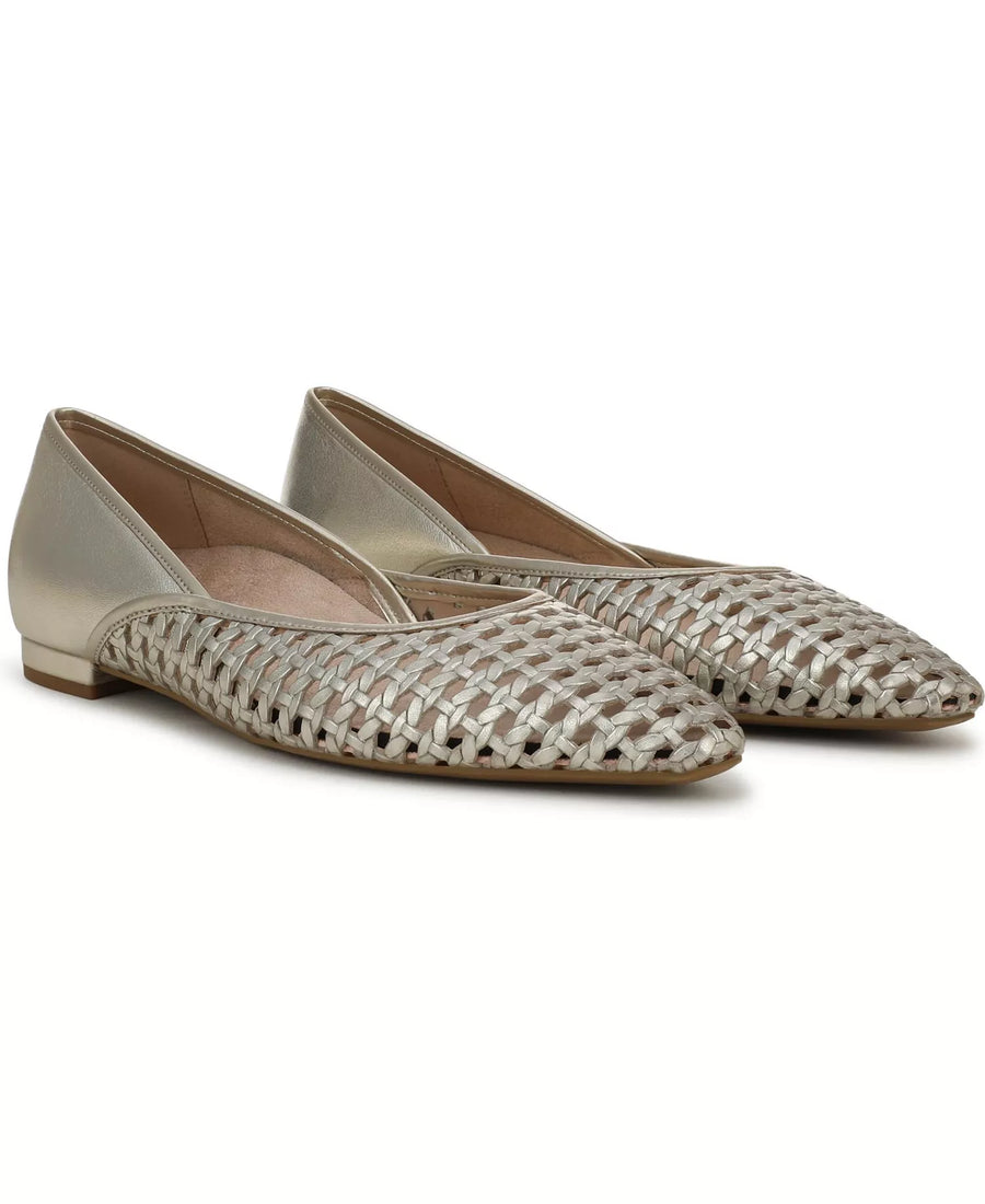 Vionic Womens Gracia Woven Ballet Flats