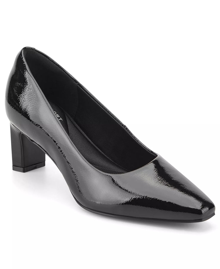 Rockport Women's Merida Total Motion Leather Block Heel Pumps