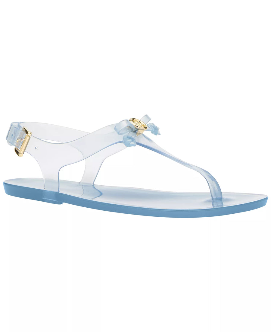 Michael Kors Women's Eva Buckle Thong Jelly Flat Sandals