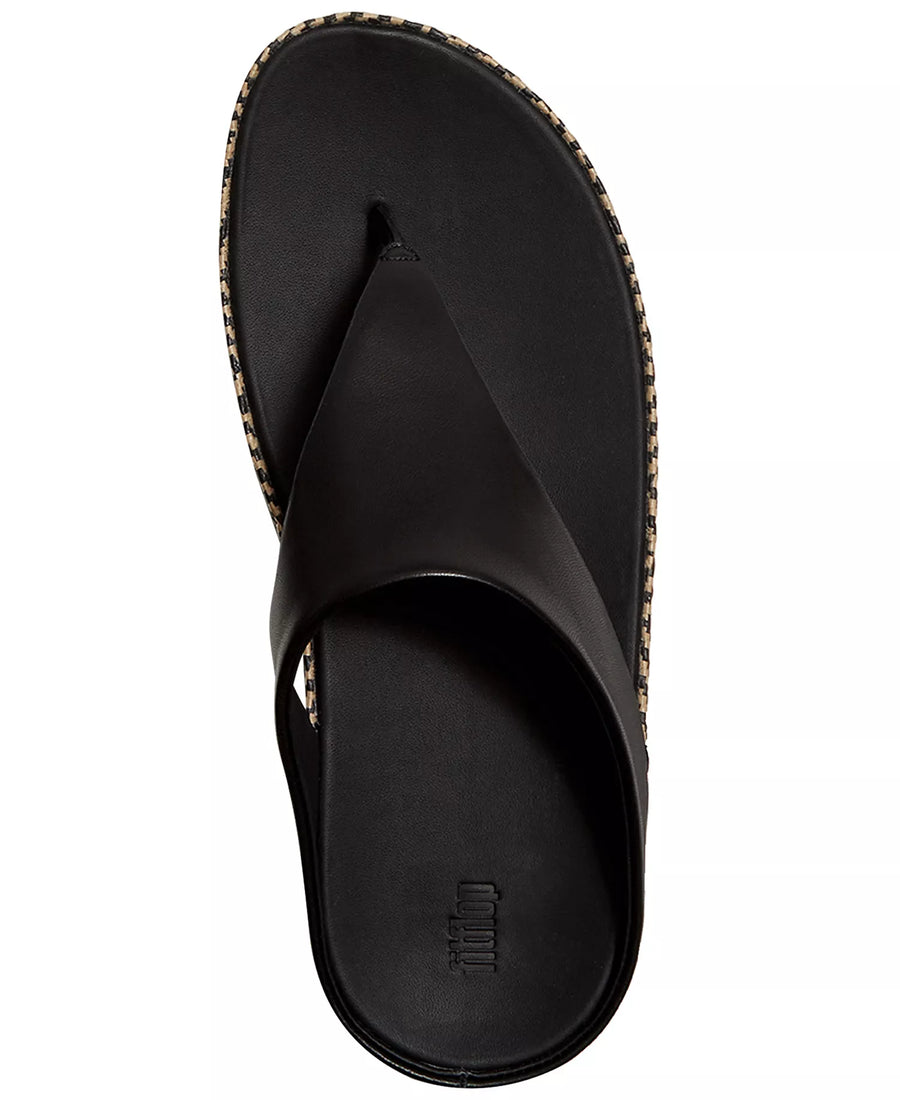 FitFlop Women's Lulu Lux Graphic-Weave Wedge Heel Sandals