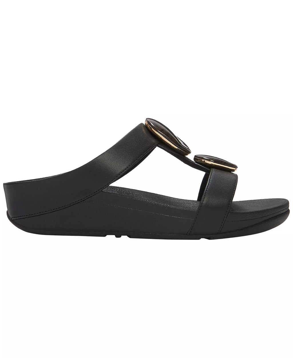 FitFlop Women's Fino Marbled-Stone H-Bar Slides Sandals