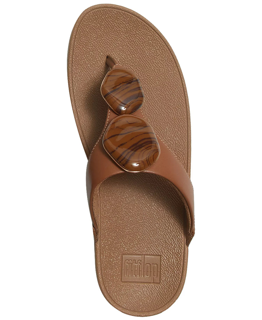 FitFlop Women's Lulu Marbled-Stone Slip-On Wedge Sandals